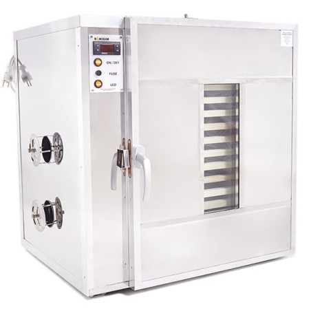 14 shelves Pollen dryer and warming cabinet - Stainless steal, Wooden frame shelves