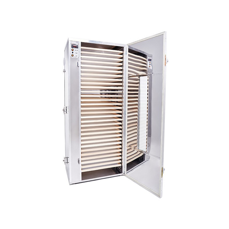 30 shelves Pollen dryer and warming cabinet - Stainless steal, Wooden frame shelves
