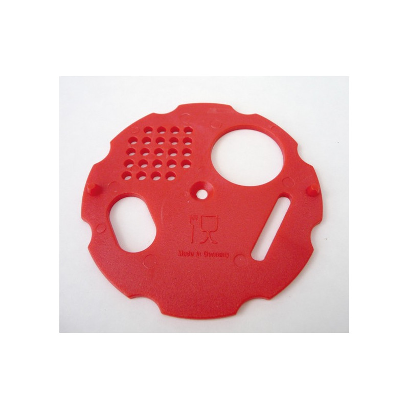 Entrance disc 80mm red