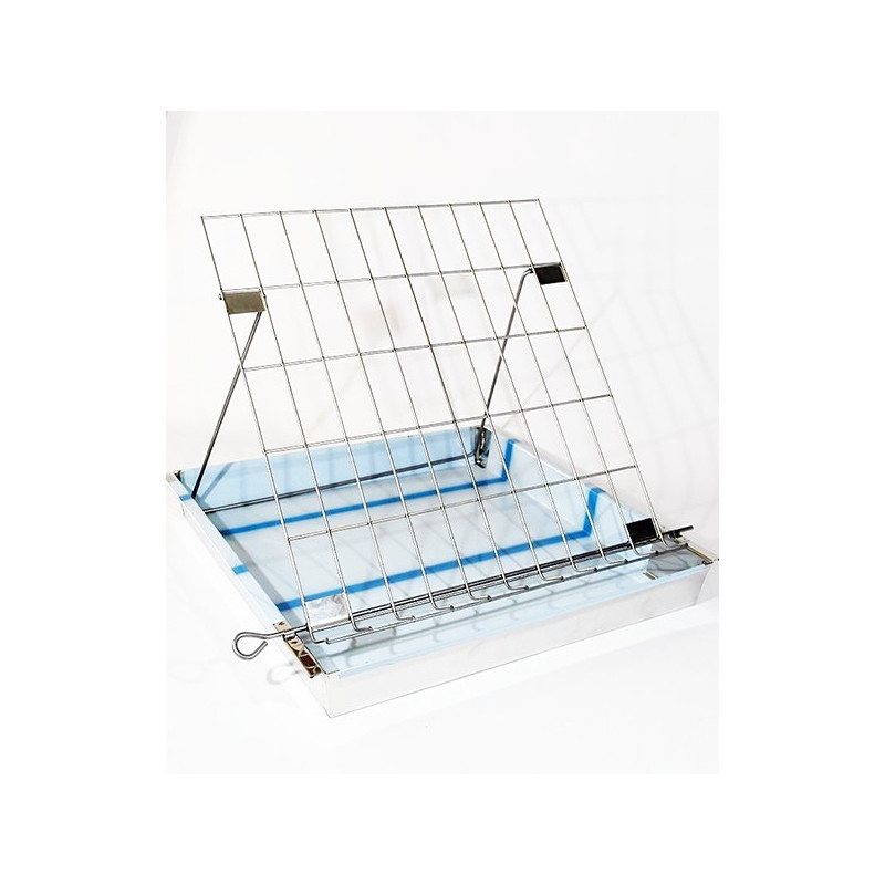 Uncapping tray - stainless steel / galvanized