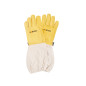 Leather gloves for beekeeping - yellow