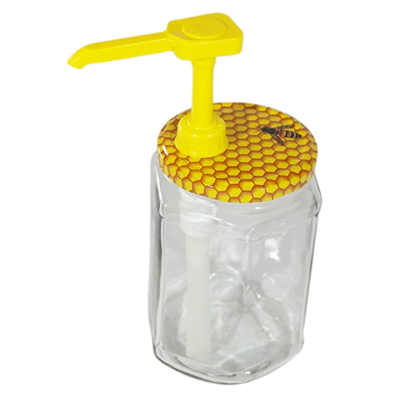 Jar lid with a pump dispenser