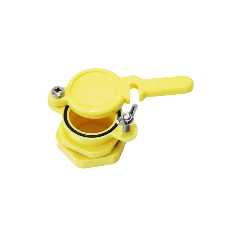 Plastic honey valve  6/4" Yellow
