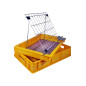 Plastic uncapping tray with mesh