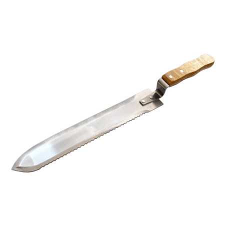 Cuchillo de sierra angulado - Acero inox.