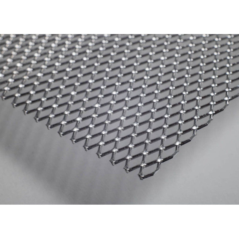 Aluminium Expanded Metal Mesh, Width  370 mm,Thickness  0.8 mm Roll 1 M
