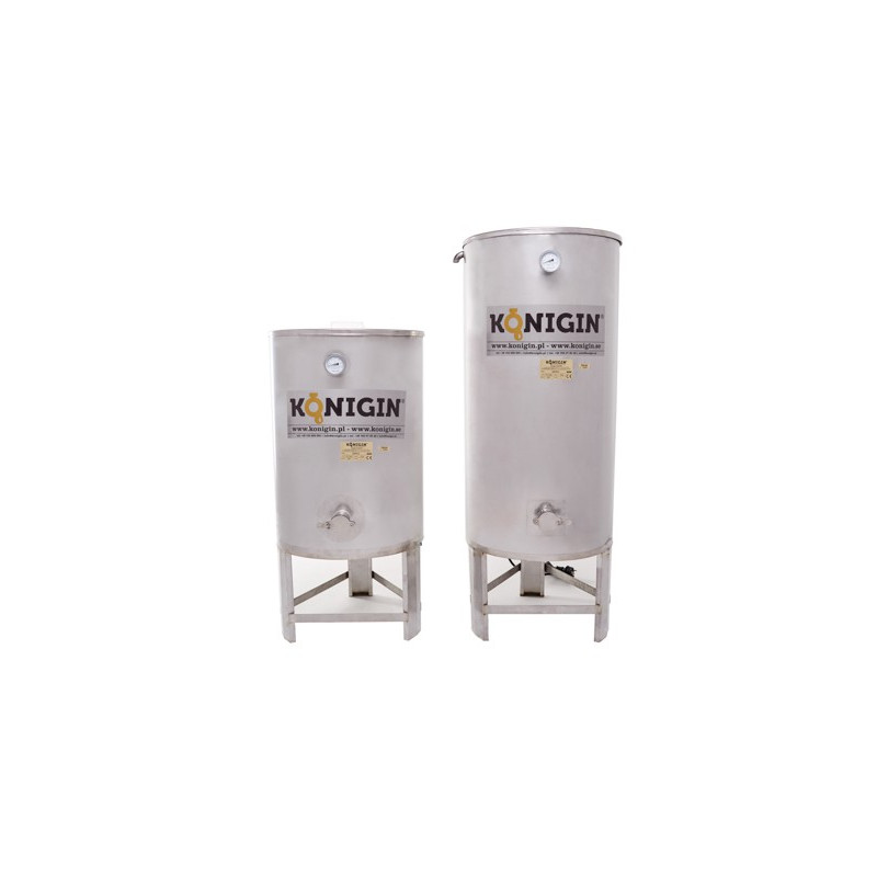 Heated Honey tank 300 l  - integrated stand, double jacket