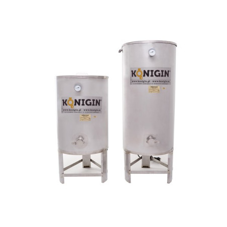 Heated Honey tank 500 l  - integrated stand, double jacket