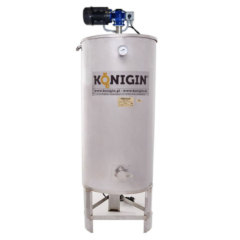 Heated Honey Mixing Tank 300l  - integrated stand, double jacket