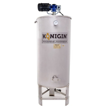Heated Honey Mixing Tank 2000l  - integrated stand, double jacket